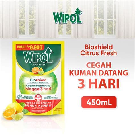 Jual Wipol Karbol Pembersih Lantai Probiotic Citrus Fresh Ml