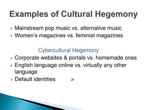 Hegemony Examples