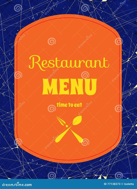 Restaurant Menu Template Stock Vector Illustration Of Hamburger 77138373