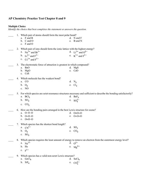 A Level Physical Chemistry Exam Questions