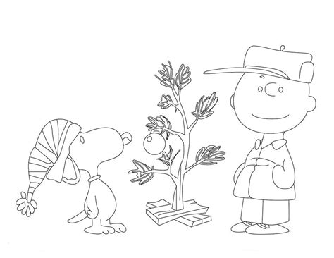 Dibujos De Snoopy Y Charlie Brown En Navidad Para Colorear Para