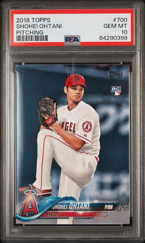 PSA 10 SHOHEI OHTANI OTANI 2018 TOPPS PITCHING DODGERS Rookie Card RC