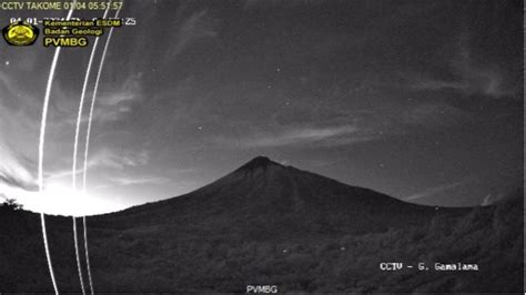 INFO MITIGASI Gunung Gamalama Di Ternate Maluku Utara Waspada Level II