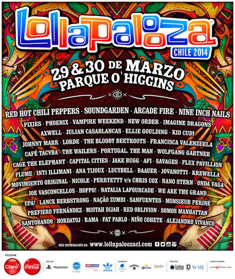 Lollapalooza Chile + Argentina 2014 Lineup - Consequence