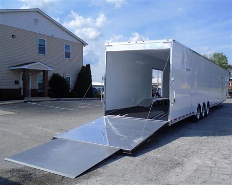 Enclosed Gooseneck Trailer Titled Never Used Ramp Overs In Wide