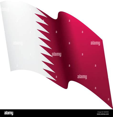 Qatar Flag Vector Illustration Stock Vector Image Art Alamy