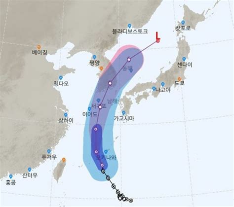 7호 태풍 쁘라삐룬 전남지역서 1명 사망 태풍경로 오키나와 상륙 3일 제주도 강타