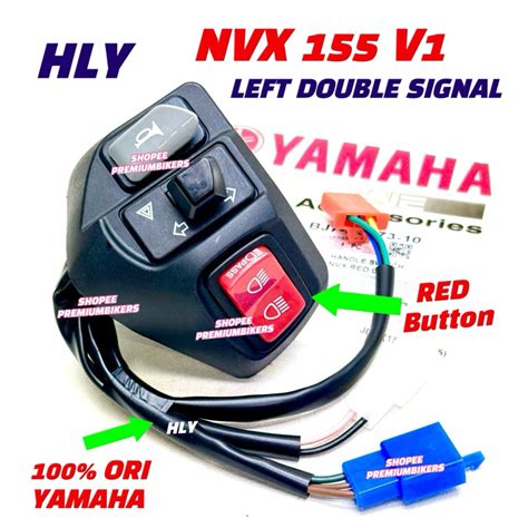 NVX V1 HANDLE SWITCH LEFT DOUBLE SIGNAL RH STARTER STOP ENGINE Shopee