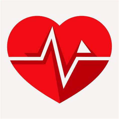 Cardiograma Médico De Salud Cardíaca Adhesivo De Dibujos Animados