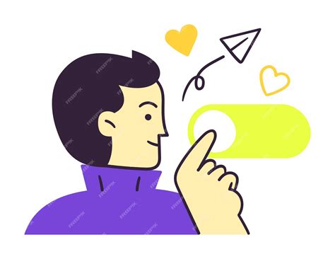 Premium Vector | Man engaged with interactive icons illustration