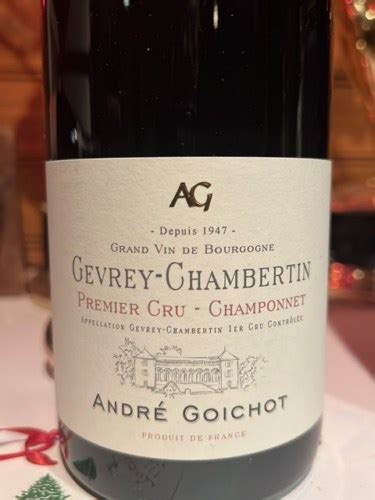 Andr Goichot Gevrey Chambertin Premier Cru Champonnet Vivino Us