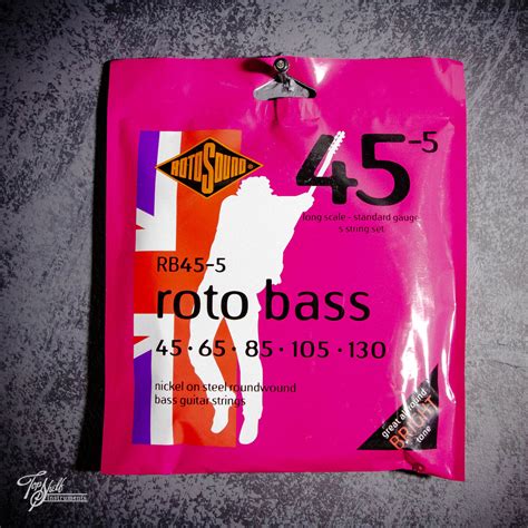 Rotosound Rb45 5 Roto Bass 45 130 5 String Long Scale Standard Gauge E Topshelf Instruments