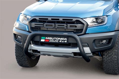 Noir Pare Buffle Pour Ford Ranger Raptor Homologue Inox