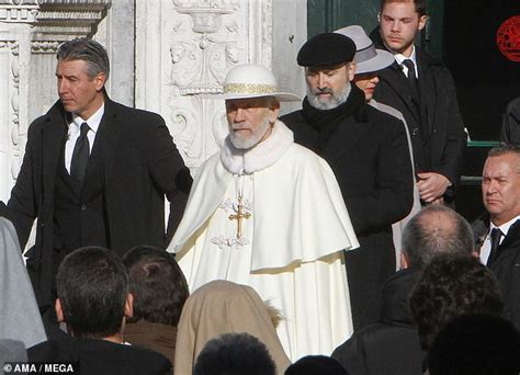 John Malkovich Wears Full Papal Regalia As He Shoots Scenes For The New