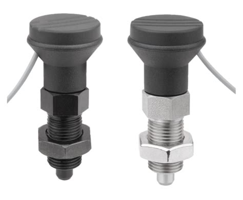 Kipp Indexing Plungers Steel Or Stainless Steel With Status Sensor