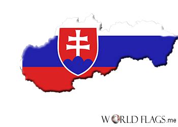 Slovakia Flag Map Png Clip Art Library