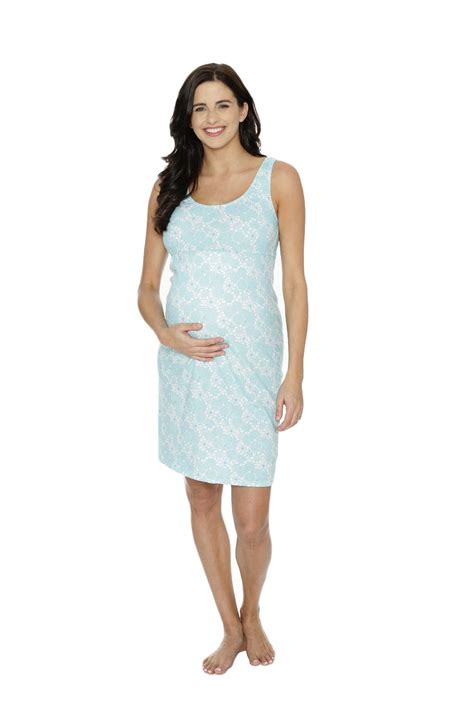 Celeste Maternity And Nursing Sleeveless Nightgown Nursing Sleepwear Nursing Nightgown Night Gown