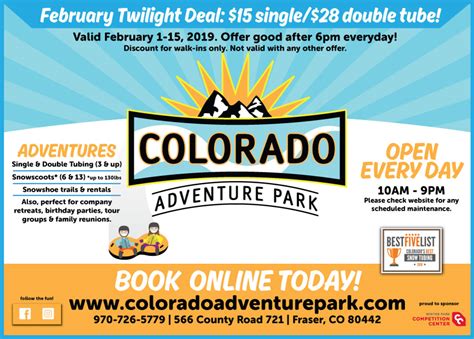 Snow Tubing and Snowscoots in Winter Park | Colorado Adventure Park