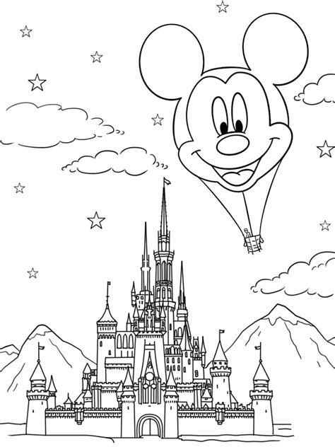 Disneyland Printable Coloring Pages