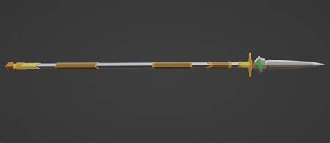 D Model Spear Vr Ar Low Poly Cgtrader