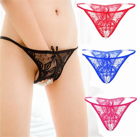 Usa Sexy Women Lace Thong G String Panties Lingerie Underwear