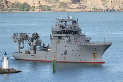 New Zealand Navy Survey Vessel Manawanui Captained By Former Teacher