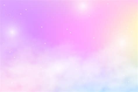 Premium Vector Rainbow Pastel Blurred Sky Background