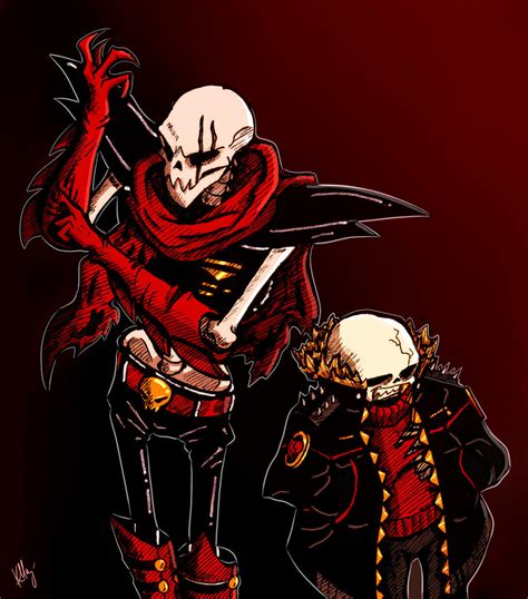 Underfell Sans And Papyrus By Mrkirboy On Deviantart