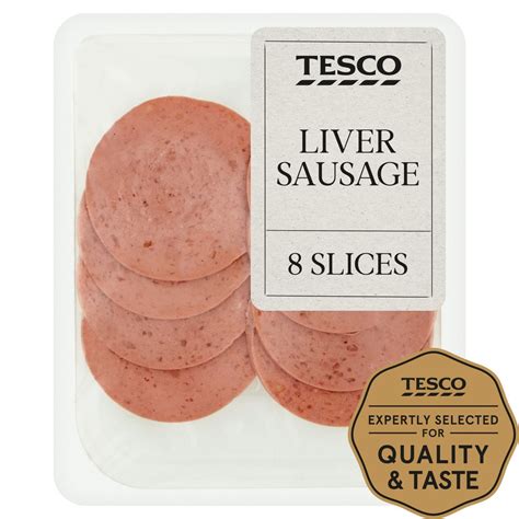 Tesco Liver Sausage 8 Slices 100g Tesco Groceries