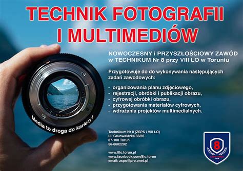 Technik fotografii i multimediów ZSPS i VIII LO w Toruniu