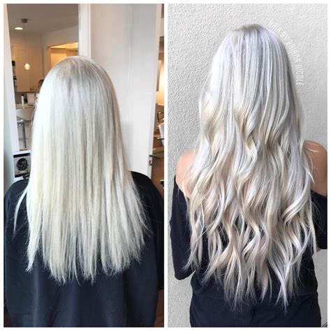 Hairbybriananicole “before After Tape In Hair Extensions And Pure Platinu Hair