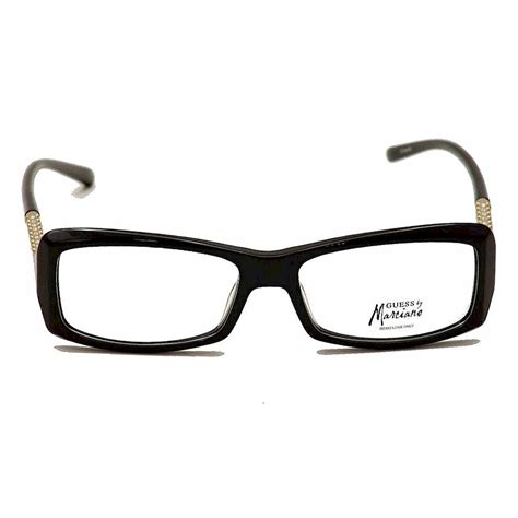 Guess By Marciano Women S Eyeglasses Black Rectangular Frame Gm0162 0162 Blk Ebay