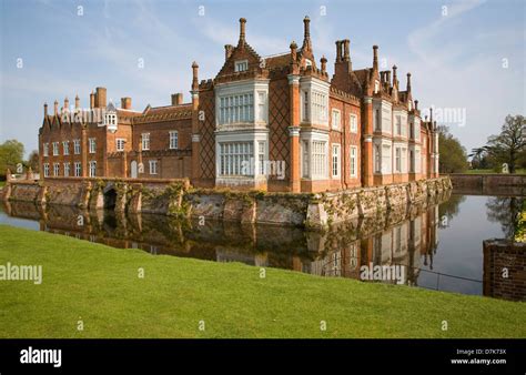 Moat And House Helmingham Hall Suffolk England Stock Photo Alamy