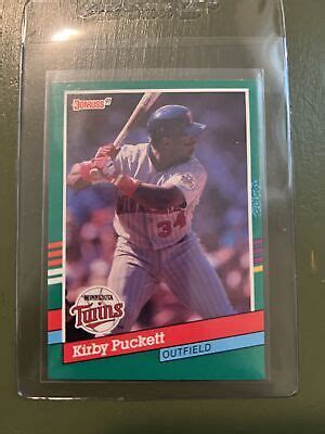 Donruss Kirby Puckett Ultra Rare Error Card No After Inc Hof