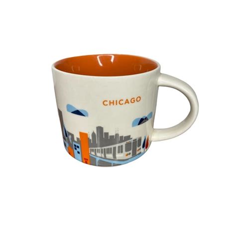 Starbucks Dining Starbucks Stackable Coffee Mug Cup Chicago Skyline