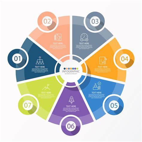 Premium Vector Basic Circle Infographic Template With Steps