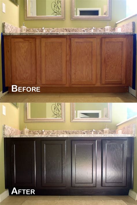 Gel Stain Kitchen Cabinets Before After My Kitchen Blog