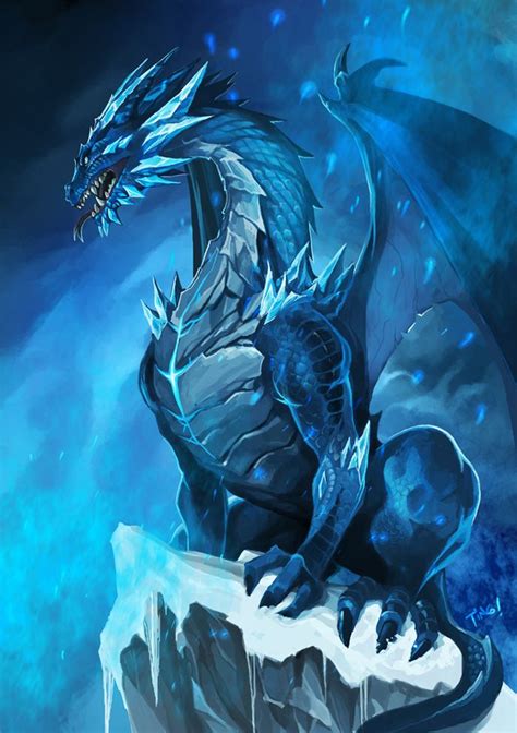 Frost Dragon By Pixelcharlie On Deviantart Fantasy Dragon Dragon Art