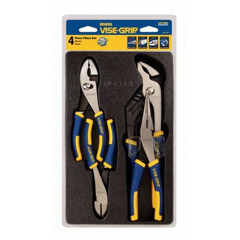 Irwin Vise Grip 4 Pack Traditional Plier Set At