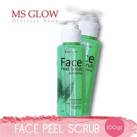 Jual MS glow FACE PEEL SCRUB HILANG KOMEDO | Shopee Indonesia