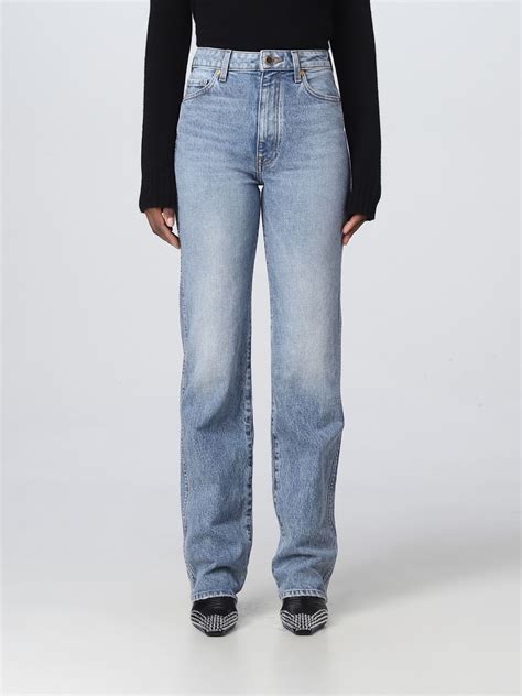 Khaite Jeans For Woman Blue Khaite Jeans Online At Giglio