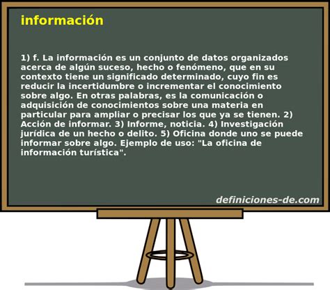 Significado De Informaci N