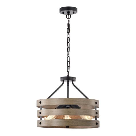 Gracie Oaks Dougie Light Unique Statement Drum Pendant Wayfair