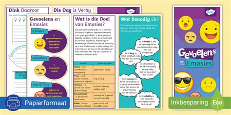 Gevoelens En Emosies Pamflet Teacher Made Twinkl