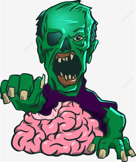 Zombie Eating Brain Zombie Eating Brain Halloween Png Transparent