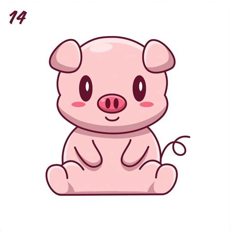 How To Draw A Pig Easy Step By Step Pig Drawing With Video Pig