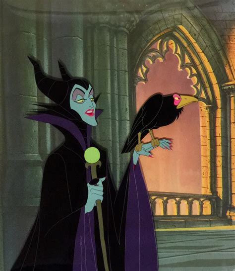 Animation Collection Original Production Cel Of Maleficent And Diablo