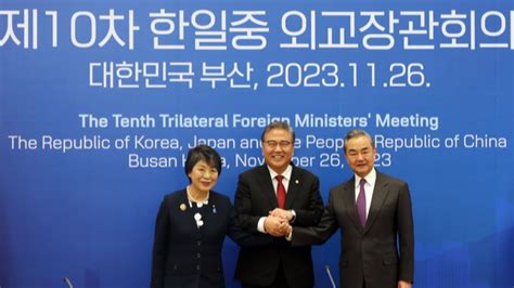 Los Cancilleres De China Jap N Y La Rep Blica De Corea Plantean La