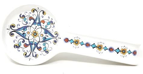 Amazon Nova Deruta Spoon Rest Daisies And Fleur De Lis Italian