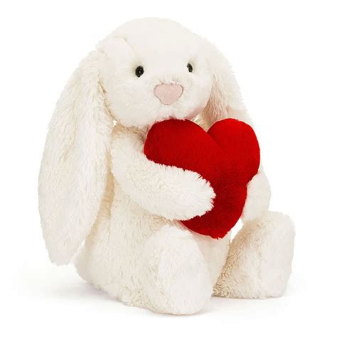 Jellycat Bashful Red Love Heart Bunny